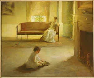 Interior with Mother and Child